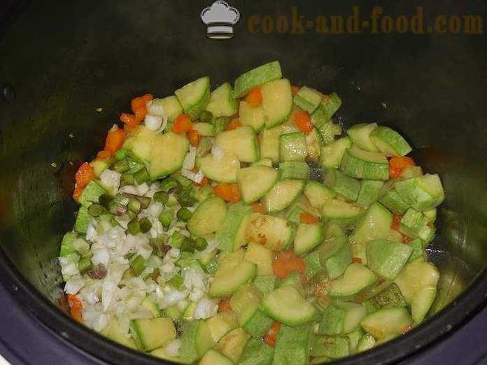 Зеленчукова яхния с тиквички, зеле и картофи в multivarka - как да се готвя задушени зеленчуци - стъпка по стъпка рецепта, със снимки