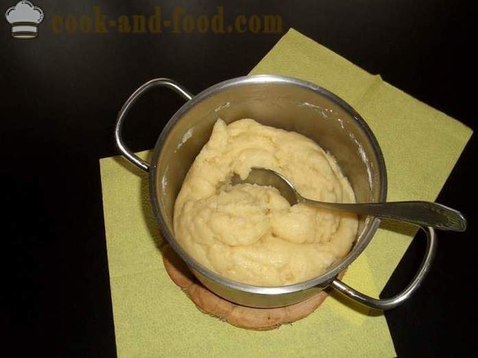 Домашно приготвени еклери с яйчен крем и гайка на прах - как да се направи Choux тестените еклери - стъпка по стъпка рецепти снимки