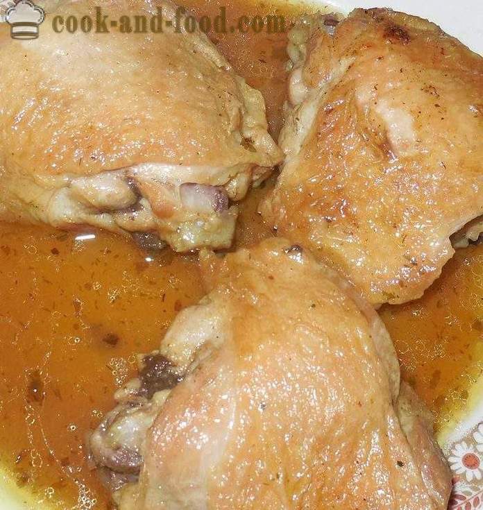 Пилешки бутчета в multivarka в сладко-кисел сос - рецепта със снимки как да се готви със соса с пиле в multivarka