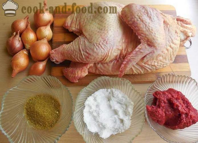 Барбекю пиле на скара - вкусни и сочни шишчета от пилешко в доматен сос - стъпка по стъпка рецепти снимки