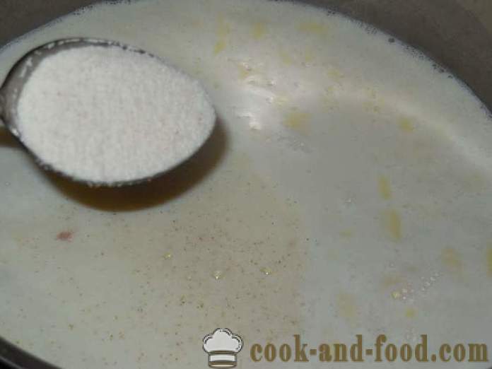 Как да се готви каша с мляко, без бучки - стъпка по стъпка рецепта за грис със снимки