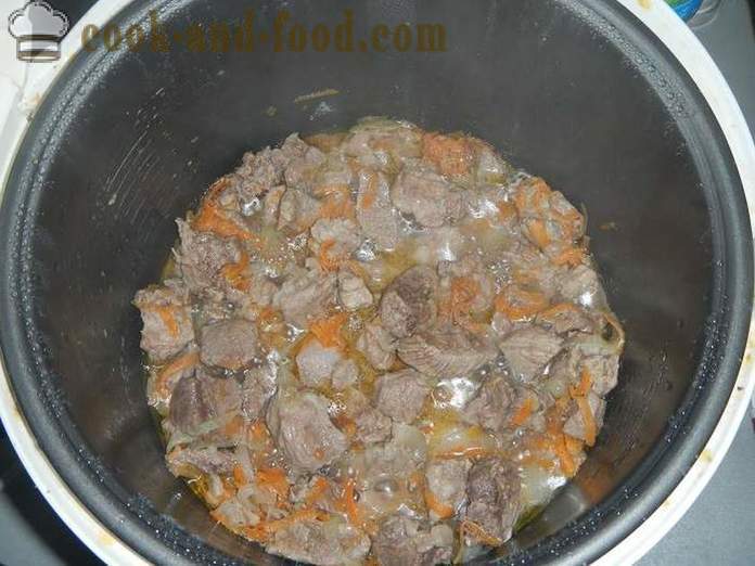 Delicious свинско гулаш в сос multivarka или свинско месо - стъпка по стъпка рецепта със снимки как да се готви свинско гулаш