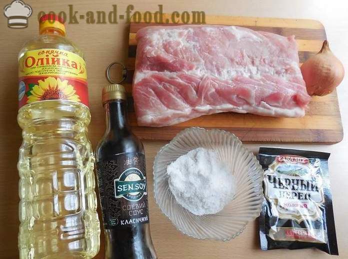 Juicy свинско пържола с лук - как да се готви вкусни пържоли в multivarka - стъпка по стъпка рецепти снимки