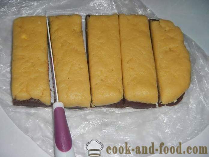 Френски сладки Sable - как да се готви вкусни двуцветен сладкиш от маслено тесто - рецепта със снимки, стъпка по стъпка