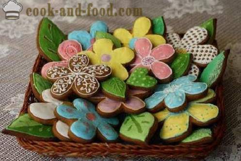 Захар цвят глазура за торти, бисквити или торта във водата - обикновен глазура рецепта облегне как да се направи цветна глазура у дома