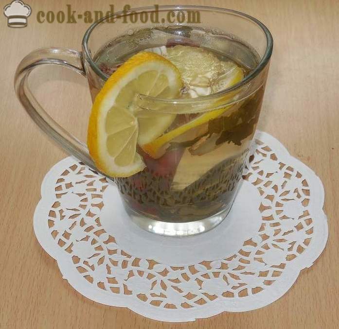 Зелен чай с джинджифил, лимон, мед и подправки - как да варя чай от джинджифил рецепта със снимки.