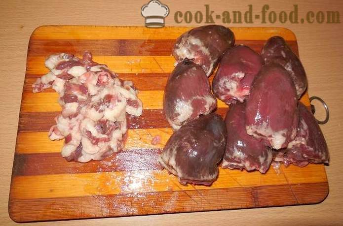 Пържоли от сърцето в тиган - как да се готвя пуйка сърца котлети в тесто, стъпка по стъпка рецепта със снимки.