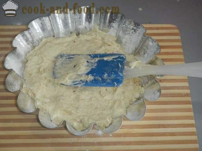 Обикновено орех кексче на кисело мляко - как да се готвя торта у дома си, стъпка по стъпка рецепта със снимки.