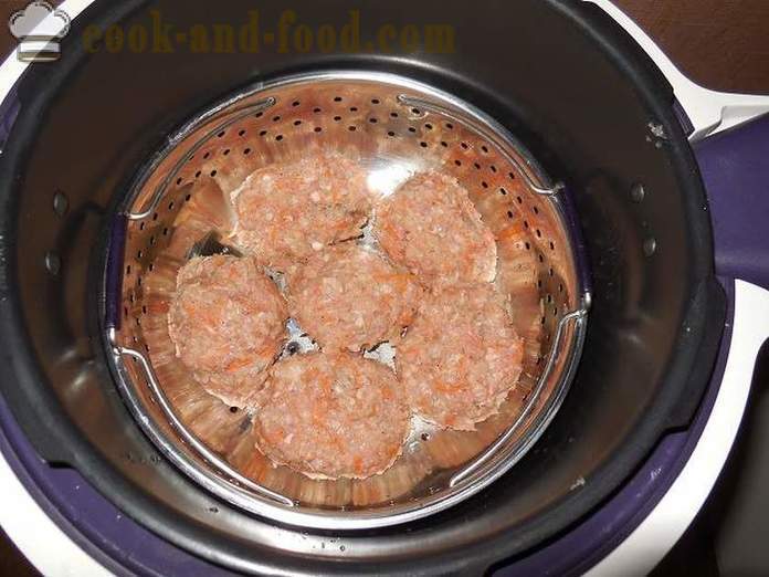 Grechanik с кайма в multivarka - как да се готвя пуйка Grechanik пара, стъпка по стъпка рецепти снимки.