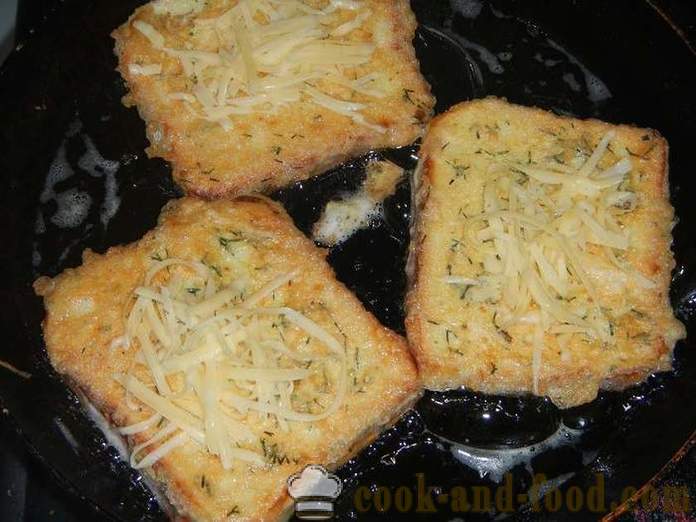 Тост на бял хляб с яйце: сладко, сол и чесън. Как да си направим вкусни крутони в тиган - стъпка по стъпка рецепта със снимки.