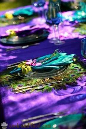 Сервиране на маса Нова година през 2015 г., на Нова година на маса украса на Годината на Козата със снимки.