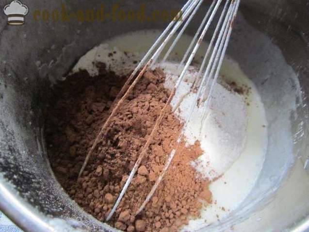 Шоколадова торта гъба с кисело мляко, една проста рецепта - как да направи торта с кисело мляко, без яйца (рецепти снимки)