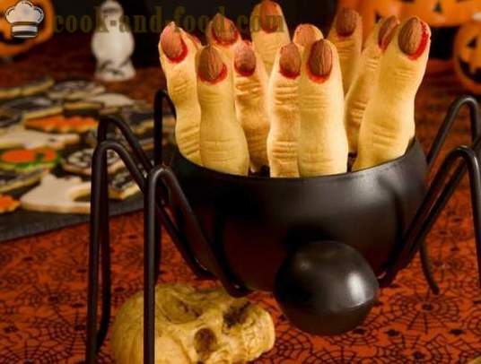 Десерти и сладкиши за Хелоуин - вещици Fingers бисквитки и други лакомства със собствените си ръце, прости рецепти за печене