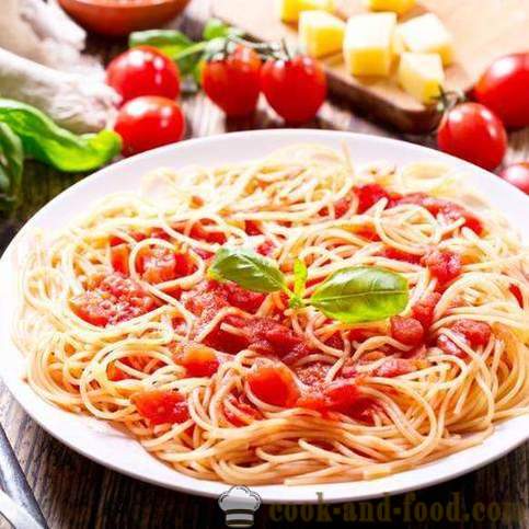 Рецепта за спагети с домати и сирене