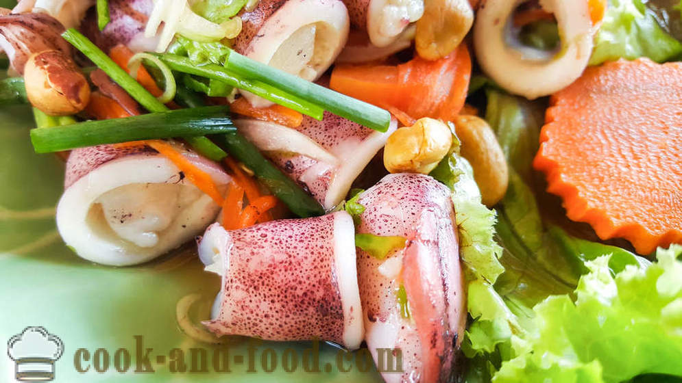 3 рецепти вкусна салата от калмари и краставица - видео рецепти у дома