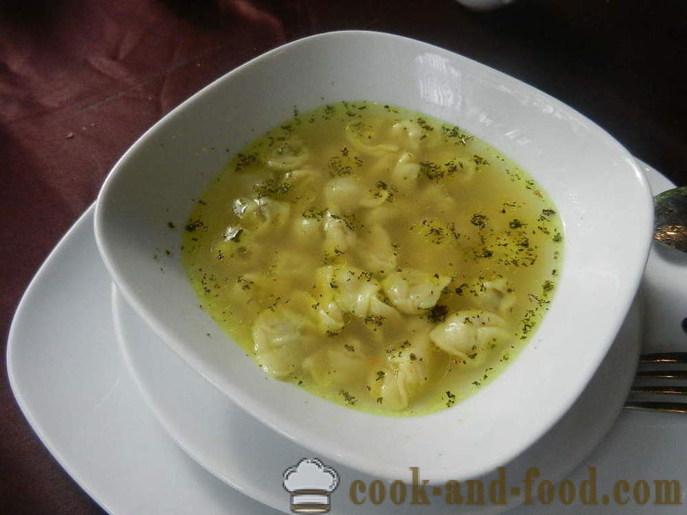 Украински супа с кнедли, кулинарни рецепти